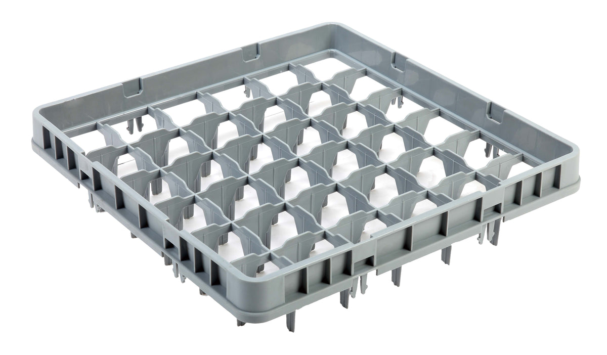 Geschirrkorb-Aufsatz / 500 × 500 × 120 mm / hoch / 36 Fächer / Combisteel