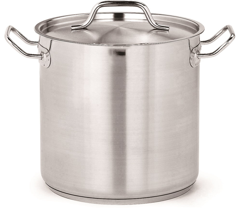 Gemüsetopf hoch / Edelstahl / mit Deckel / Ø 32 cm / 25 L / Combisteel