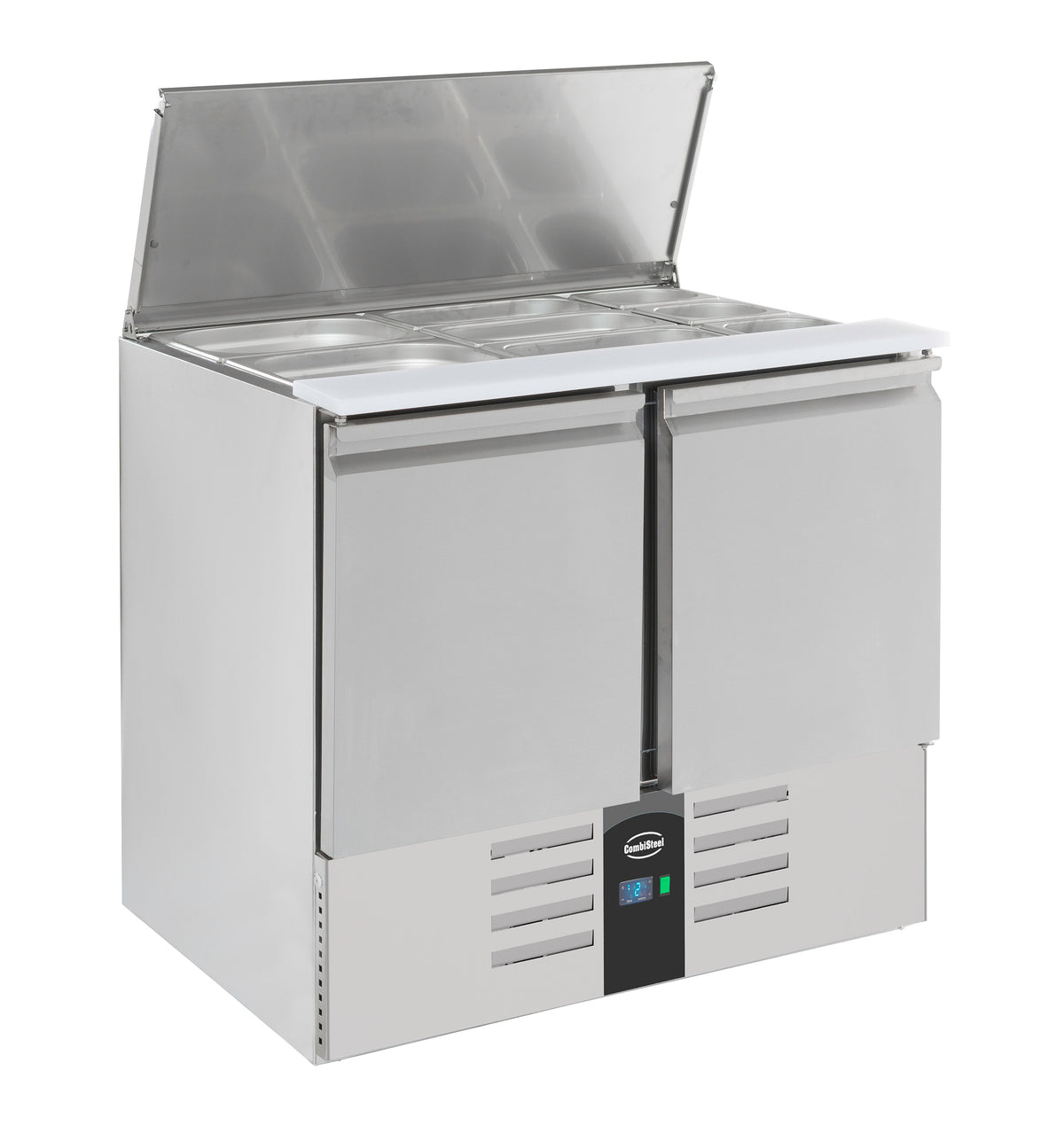 Saladette / 2 Türen / 2,5x 1/1 GN / 230 L netto / Combisteel