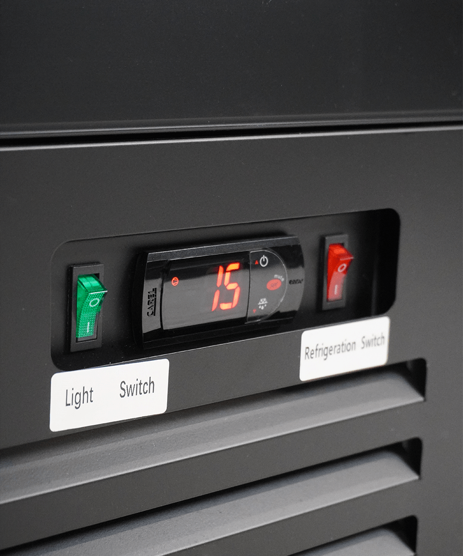 Getränkekühlschrank 1 Glastür SCHWARZ CEB-500R BL