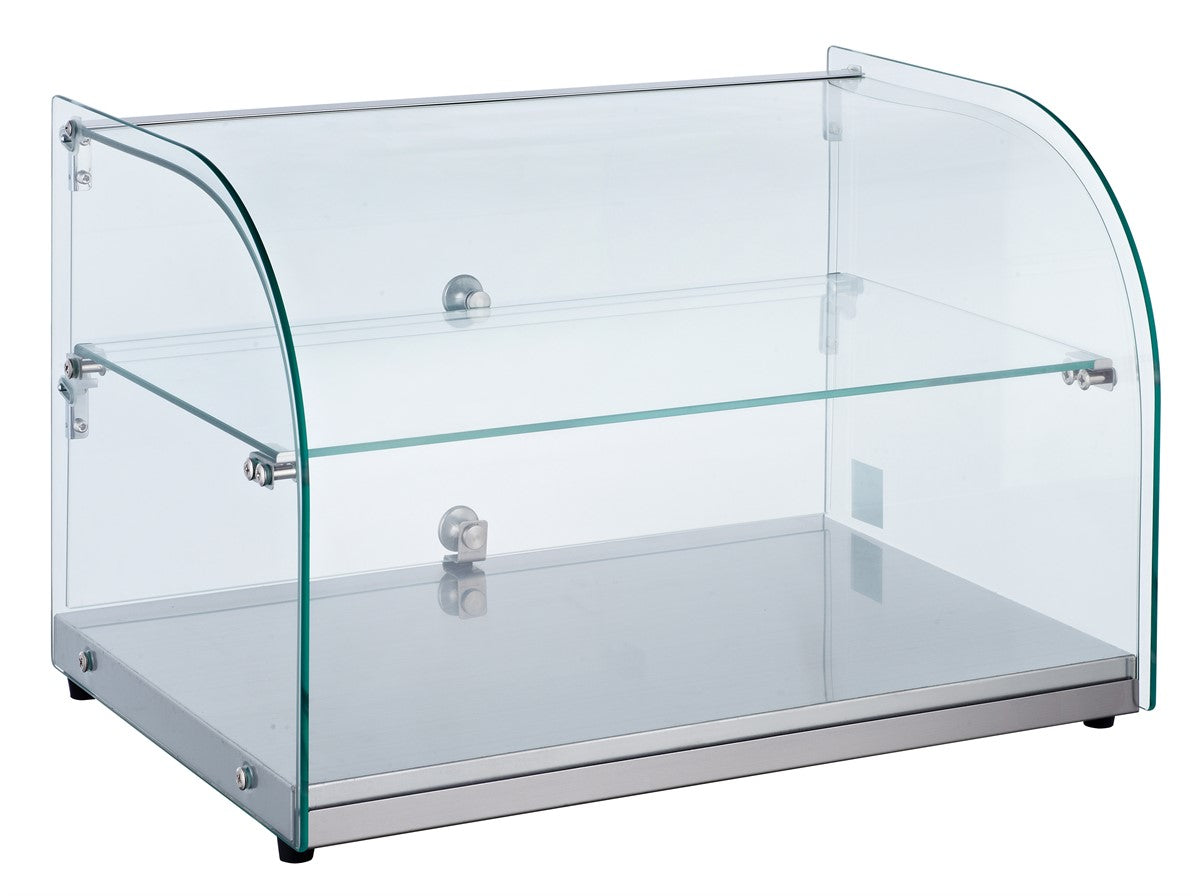 Neutralvitrine 45 L gebogen von Combisteel