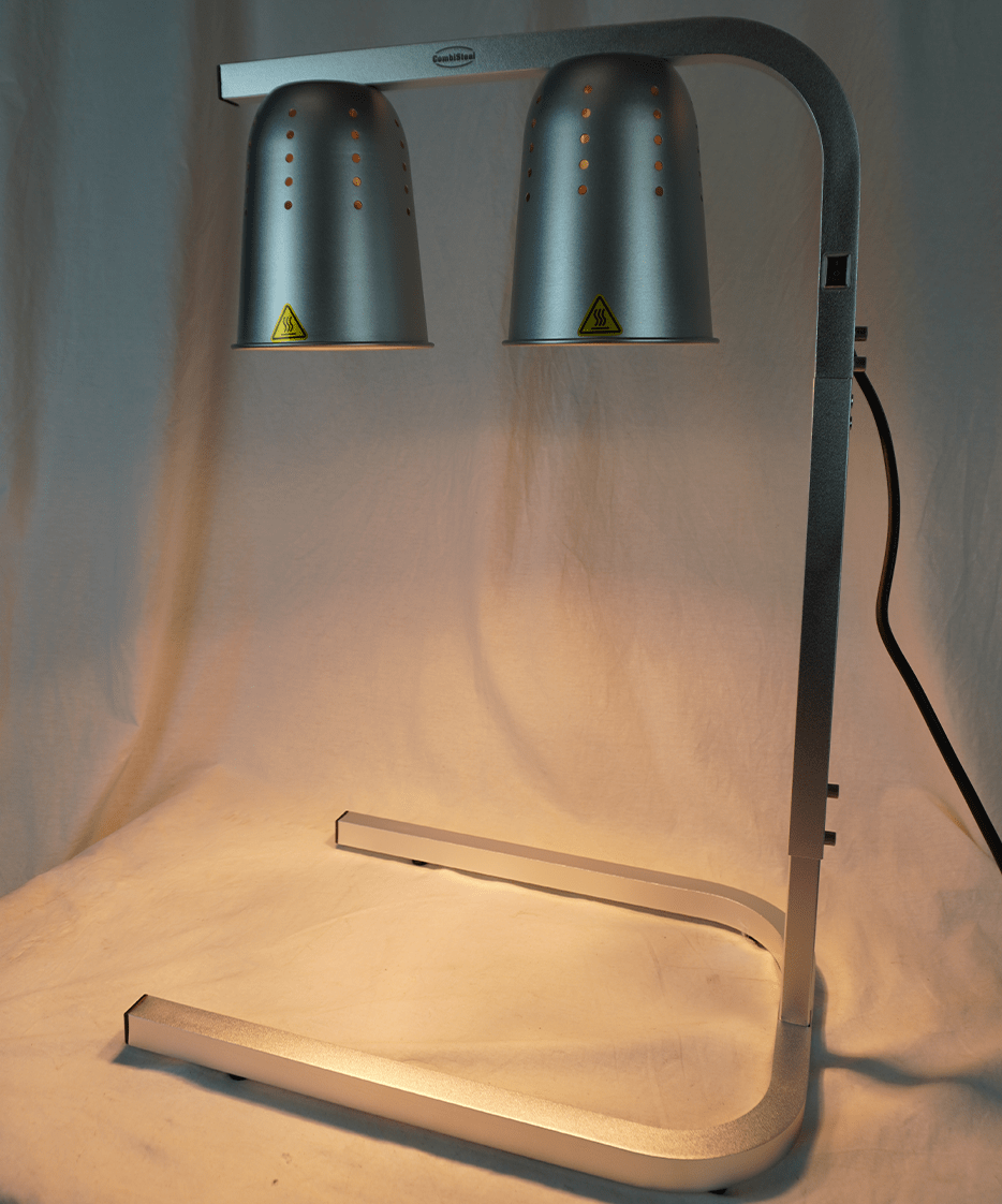 Tisch-Wärmelampe / 2 Lampen / Silber / 0,5 kW / 230 V / Combisteel