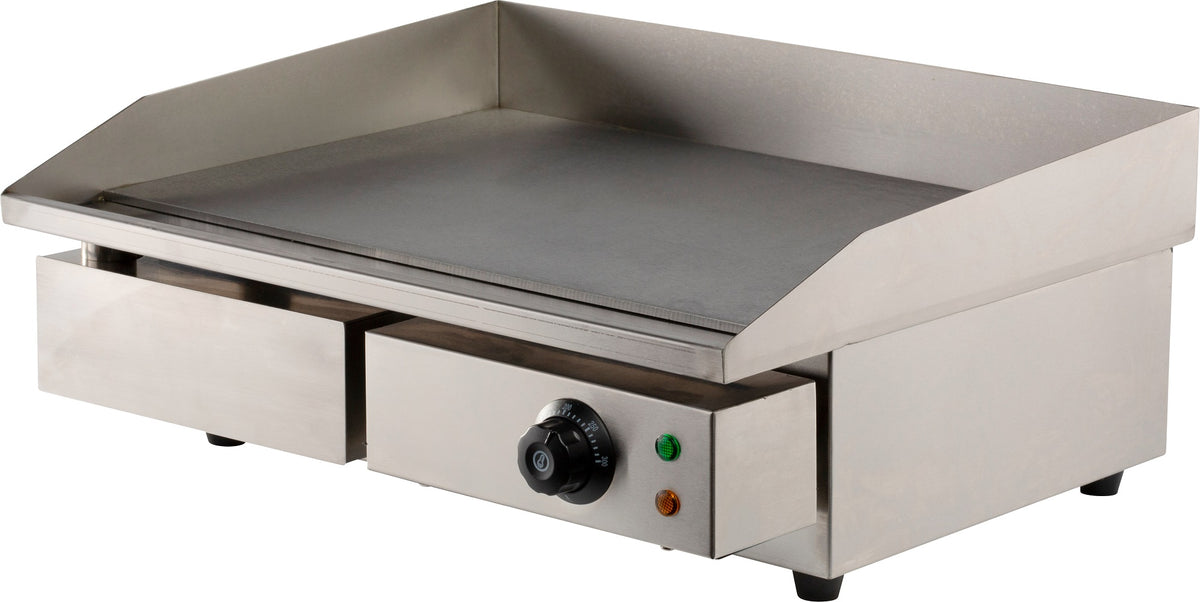 Elektrische Grillplatte / Glatt / 550 mm / 3 kW / 230 V / Combisteel – elektrische Grillplatte für Gastronomie