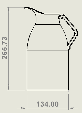 Kaffee-Thermoskanne / 2,0 L / 7535.0110 / Combisteel