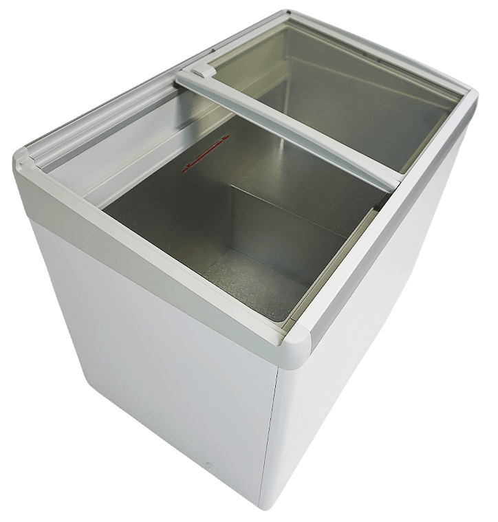 Eistruhe / 336 L / mit Glasschiebedeckel / Lotte / 0/10 | -18/-25 °C / 7086.0030 / Combisteel