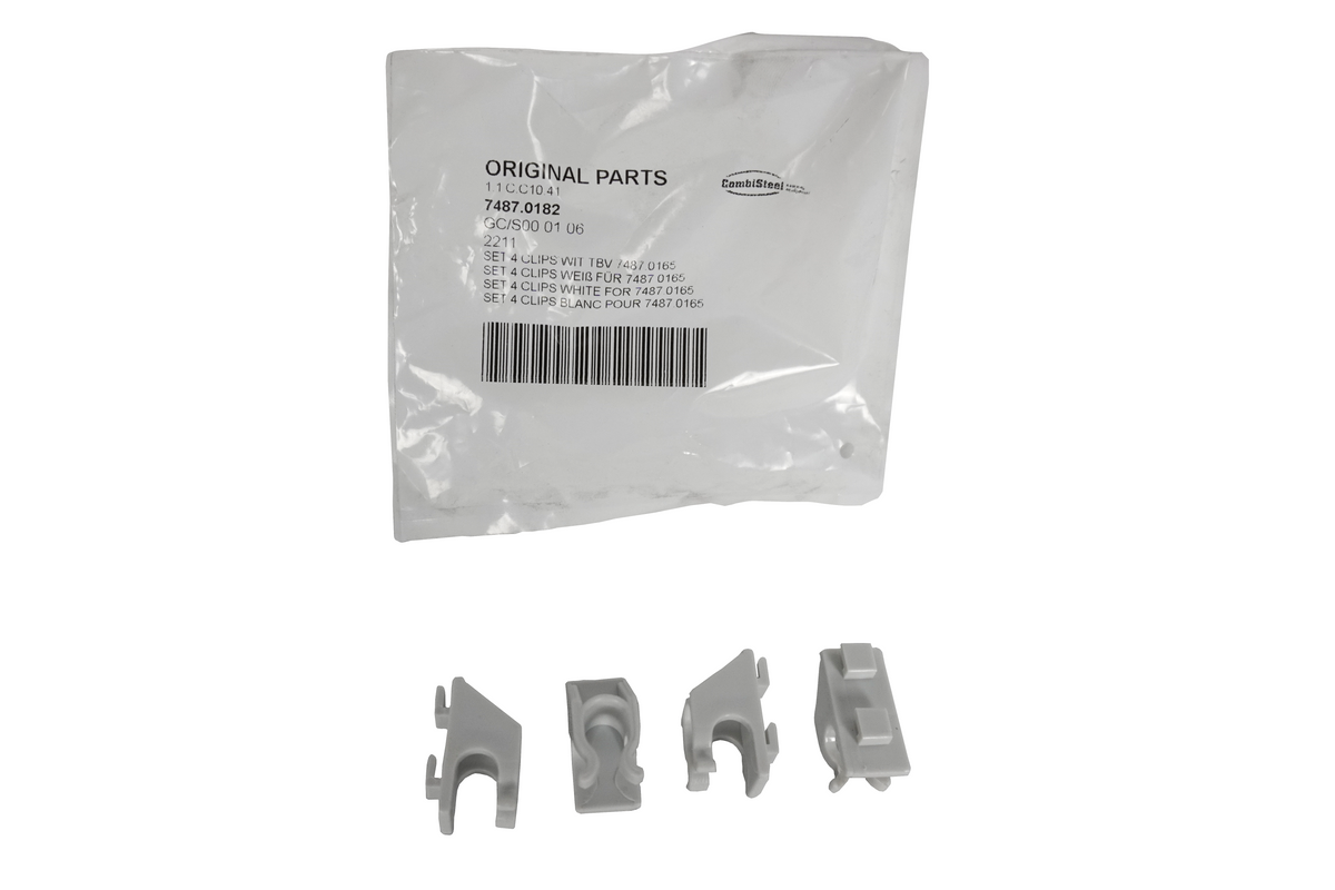 Clip-Set / Weiß / für 7487.0165 / 7487.0182 / Combisteel
