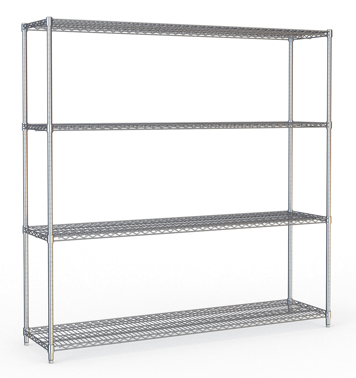 Kühlzellenregal / 4 Ebenen / Chrom / 1800 × 450 × 1800 mm / Combisteel