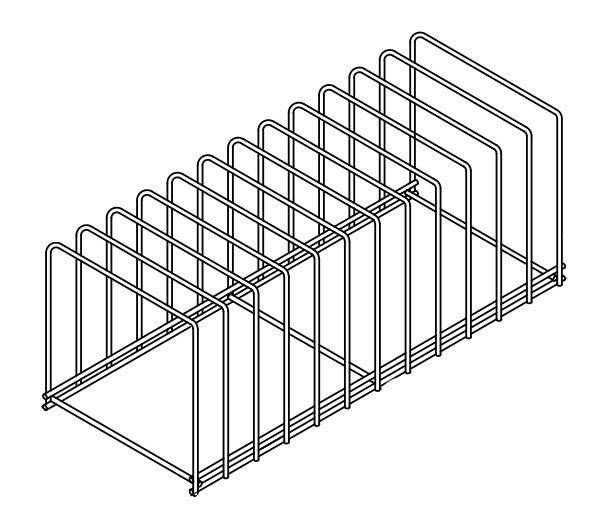Backformen-Einsatz / 630 × 260 × 250 mm / Combisteel