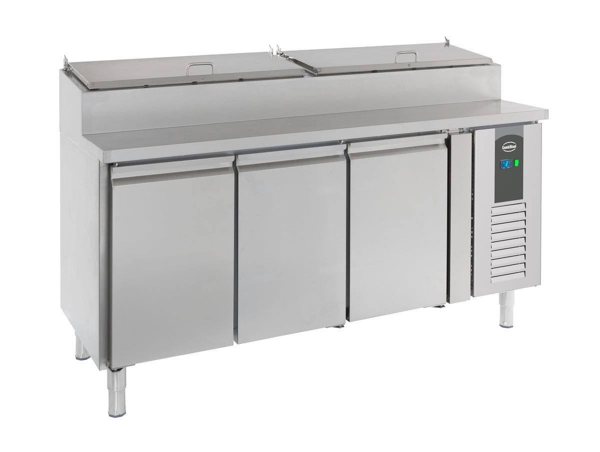 Saladette / 3 Türen / 8x 1/3 GN / Combisteel