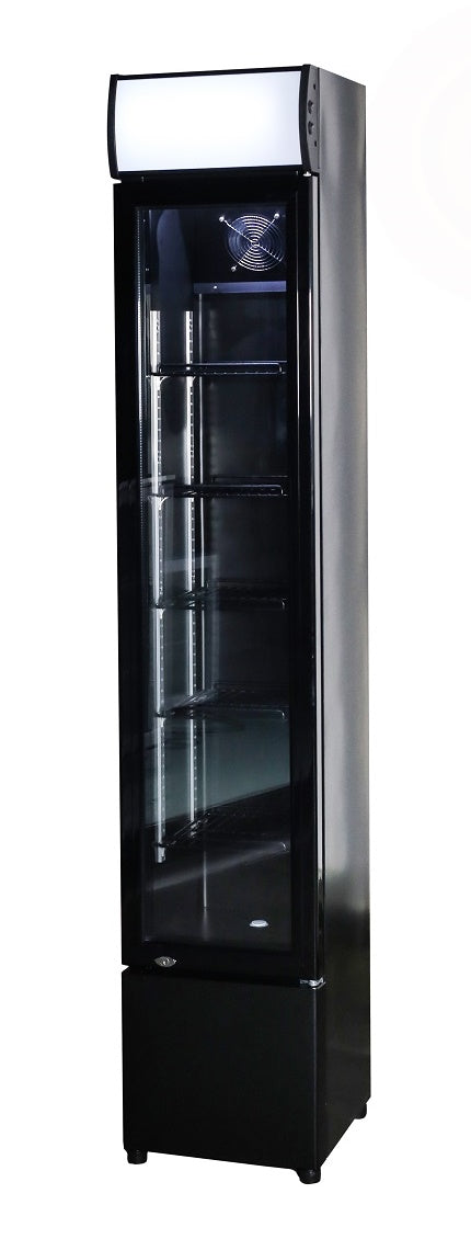 Slim Getränkekühlschrank 1 Glastür 105L