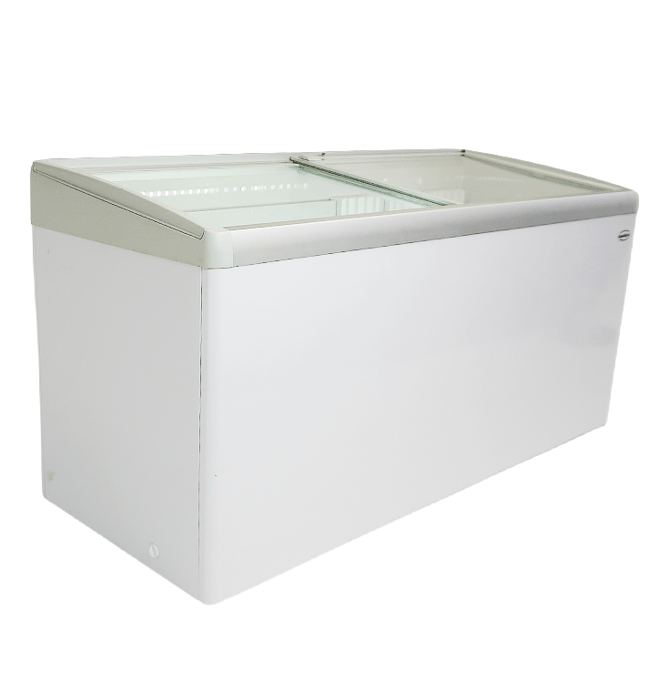 Eistruhe 586 L mit Glasschiebedeckel / Lotte / Combisteel