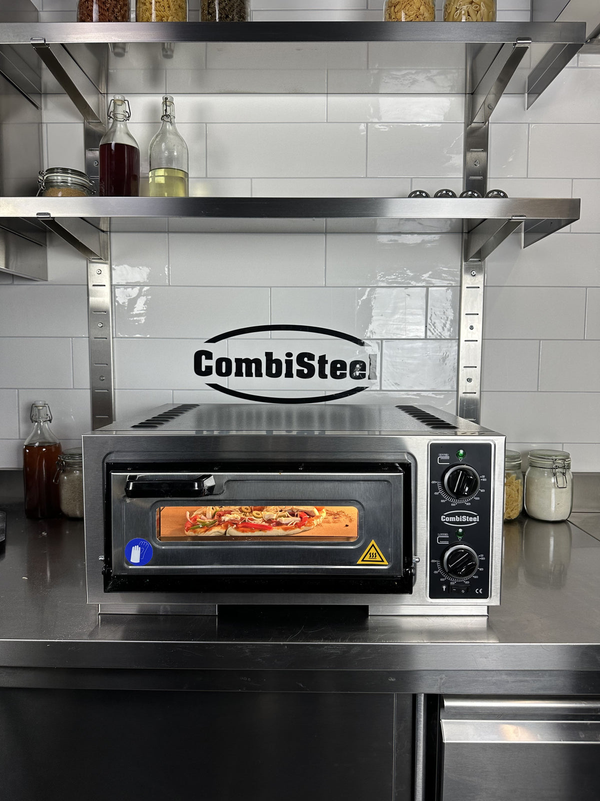 Elektrischer Combisteel Pizzaofen für 1 Pizza Ø 39 cm