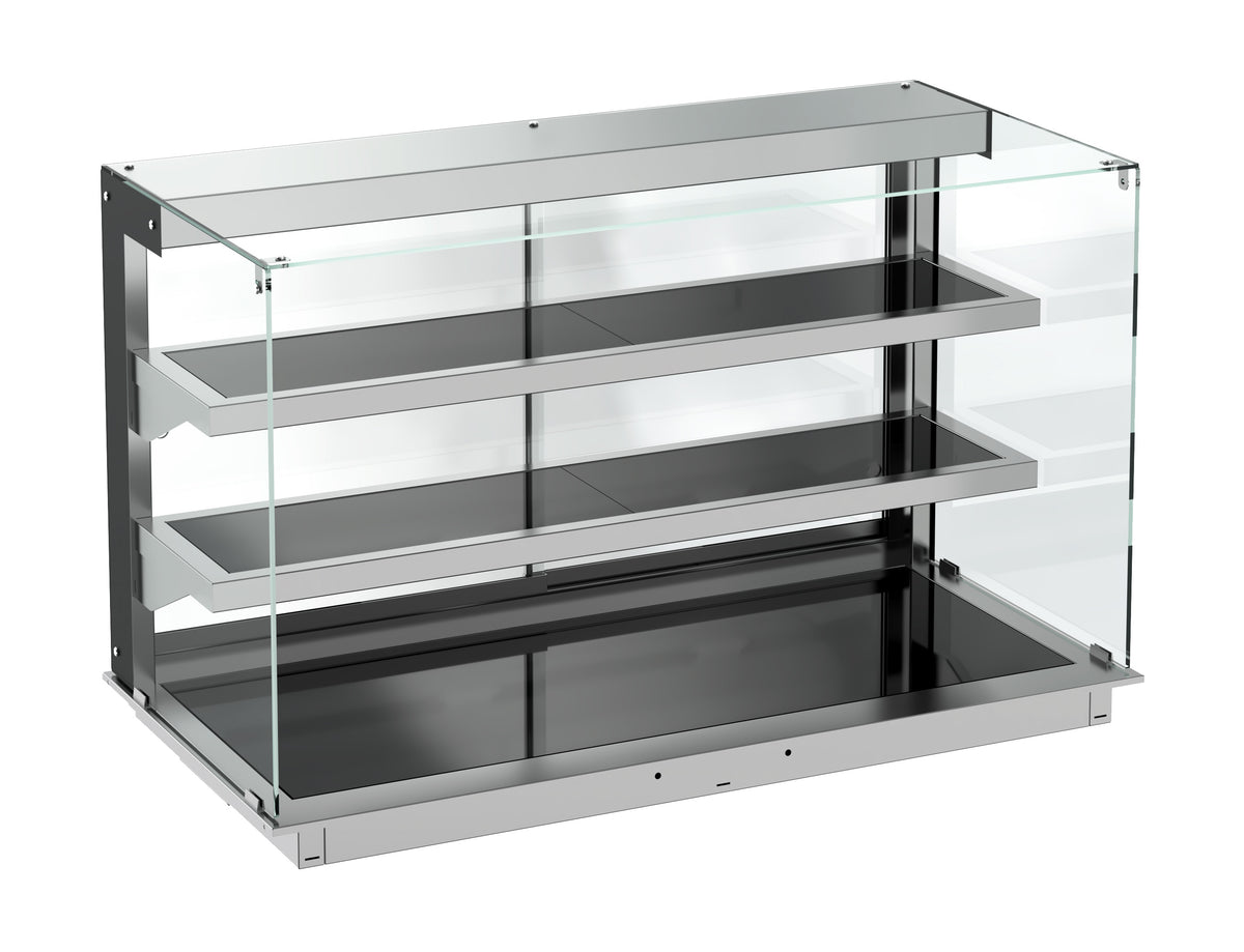 Einbauwärmevitrine / keramisch / eckig / 3/1 GN / 1115 × 720 × 924 mm / Combisteel