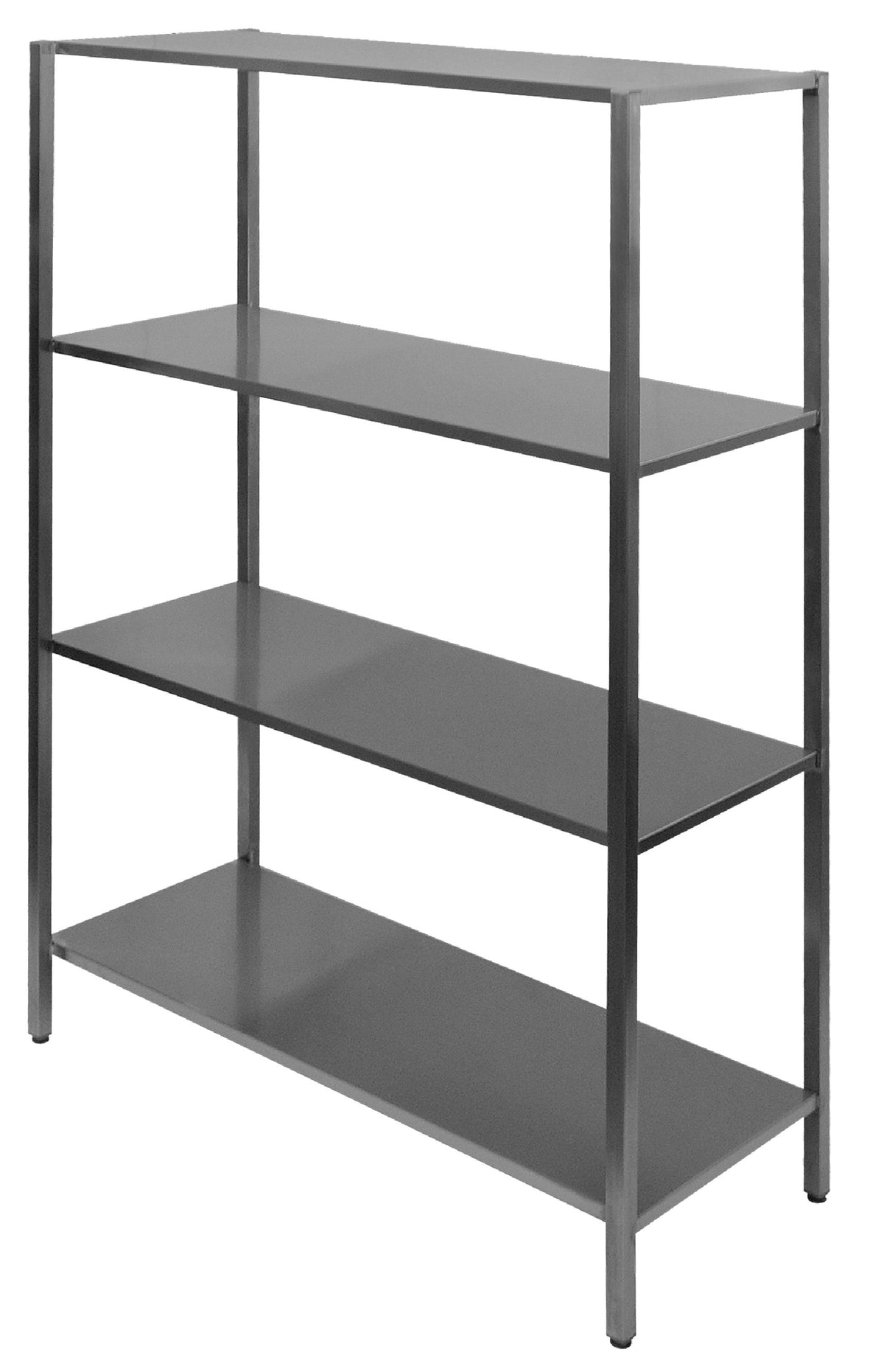Edelstahlregal / 4 Ebenen / 2000 × 400 × 1800 mm / Combisteel