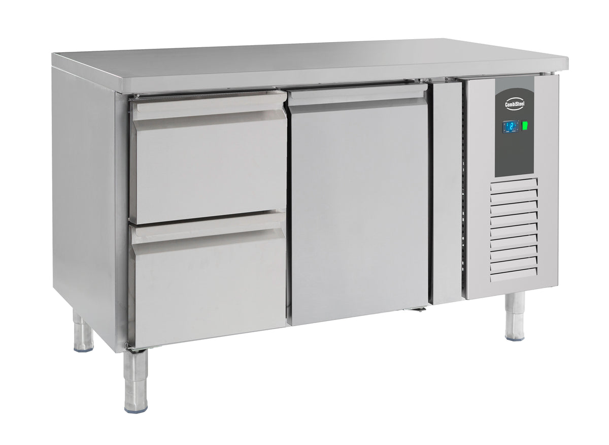 Kühltisch / 1 Tür + 2 Schubladen / 282 L / Combisteel