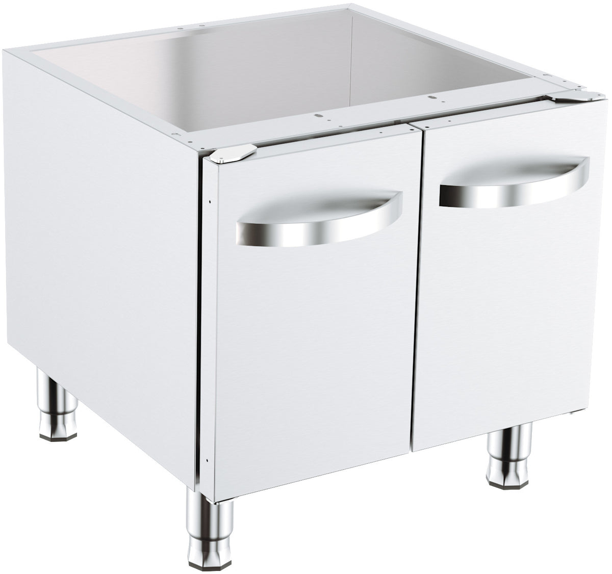 BASE 600 Unterbau / 2 Türen / 600 × 600 × 600 mm / Combisteel