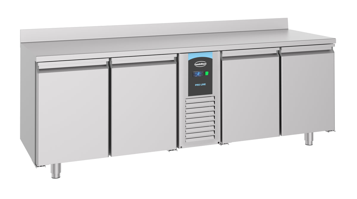 Kühltisch / 700 Serie / Energy Line / Monoblock / mit Aufkantung / 4 Türen / 632 L / Combisteel