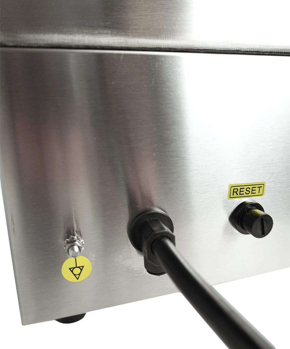 Elektrische Grillplatte / Gerillt / 360 mm / 2 kW / 230 V / Combisteel – elektrische Grillplatte für Gastronomie