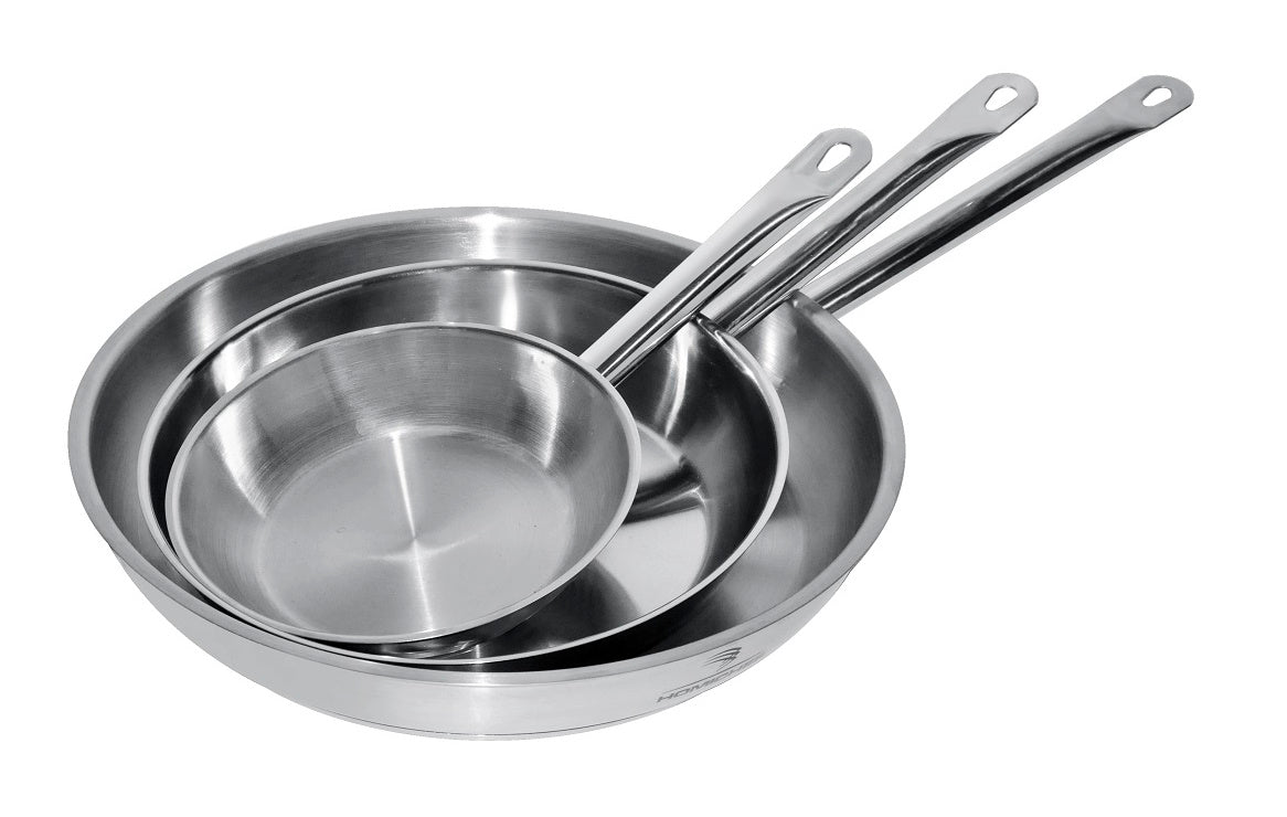Bratpfanne / Edelstahl / Ø 28 cm / 3,1 L / Combisteel