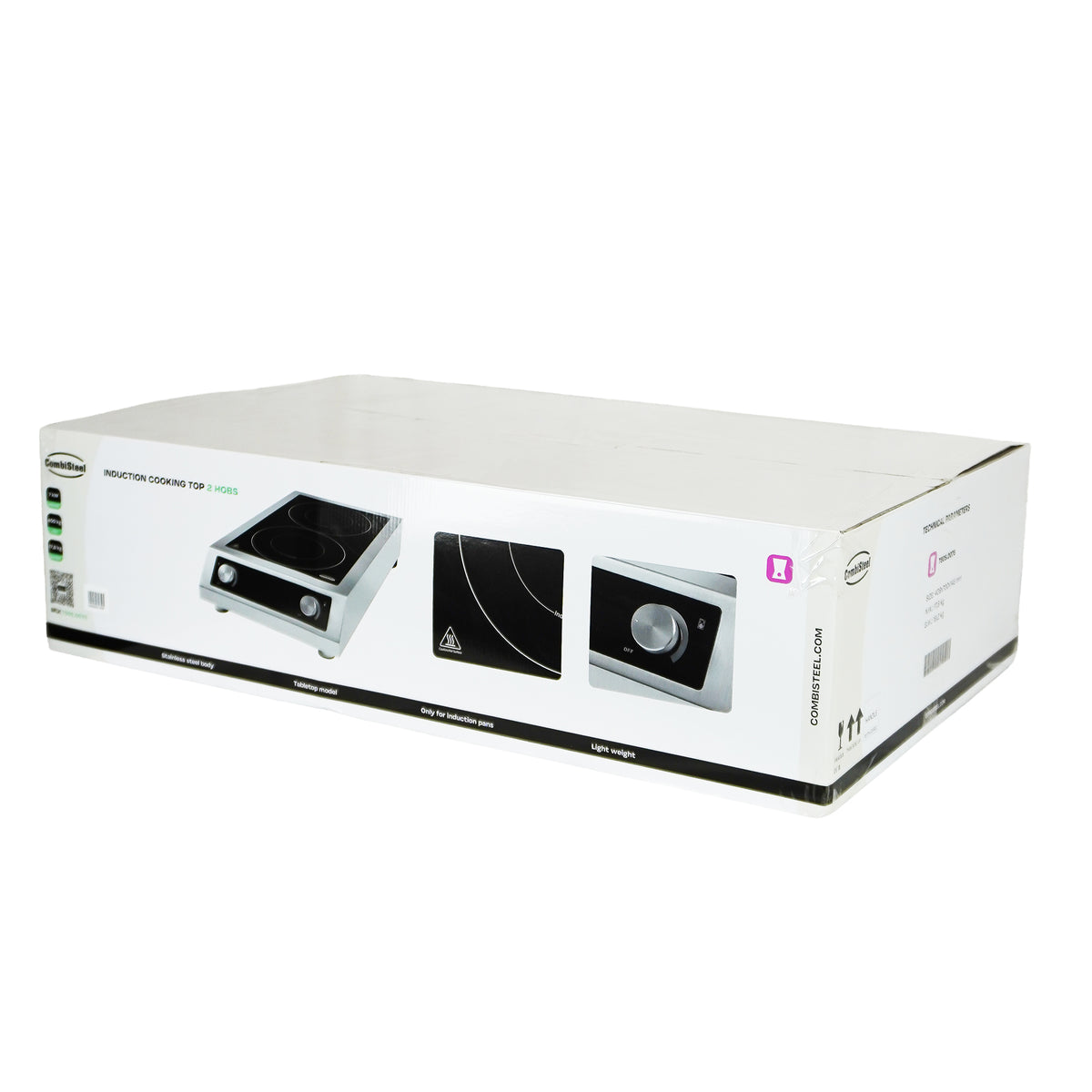 Tisch-Induktionsherd mit 2 Zonen und 7 kW von Combisteel – Produktansicht 4
