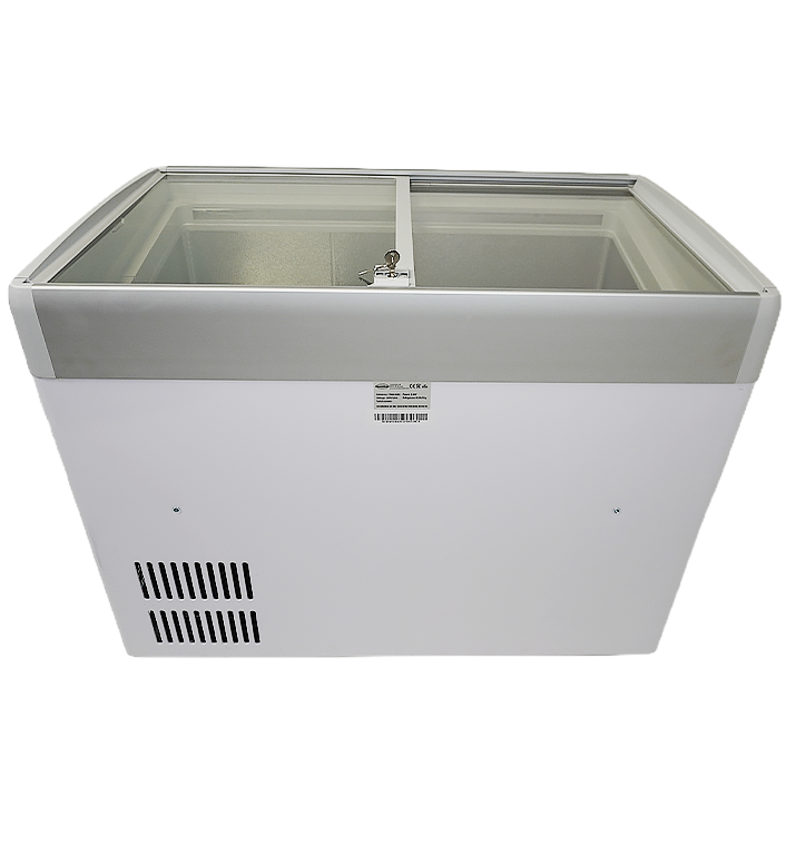 Eistruhe / 396 L / mit Glasschiebedeckel / Lotte / 0/10 | -18/-25 °C / 7086.0035 / Combisteel