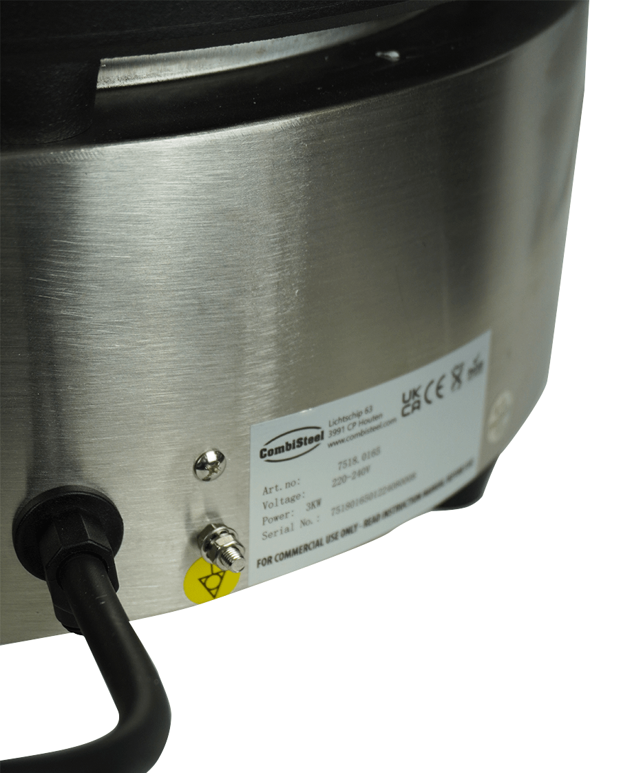 Elektrischer Crêpes-Maker / 1 Platte Ø 400 mm / 3 kW / Combisteel – professioneller Crêpes-Maker für Gastronomie