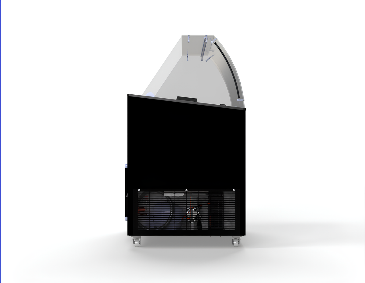 Speiseeisvitrine Java 8 x 5 L / Schwarz / Combisteel