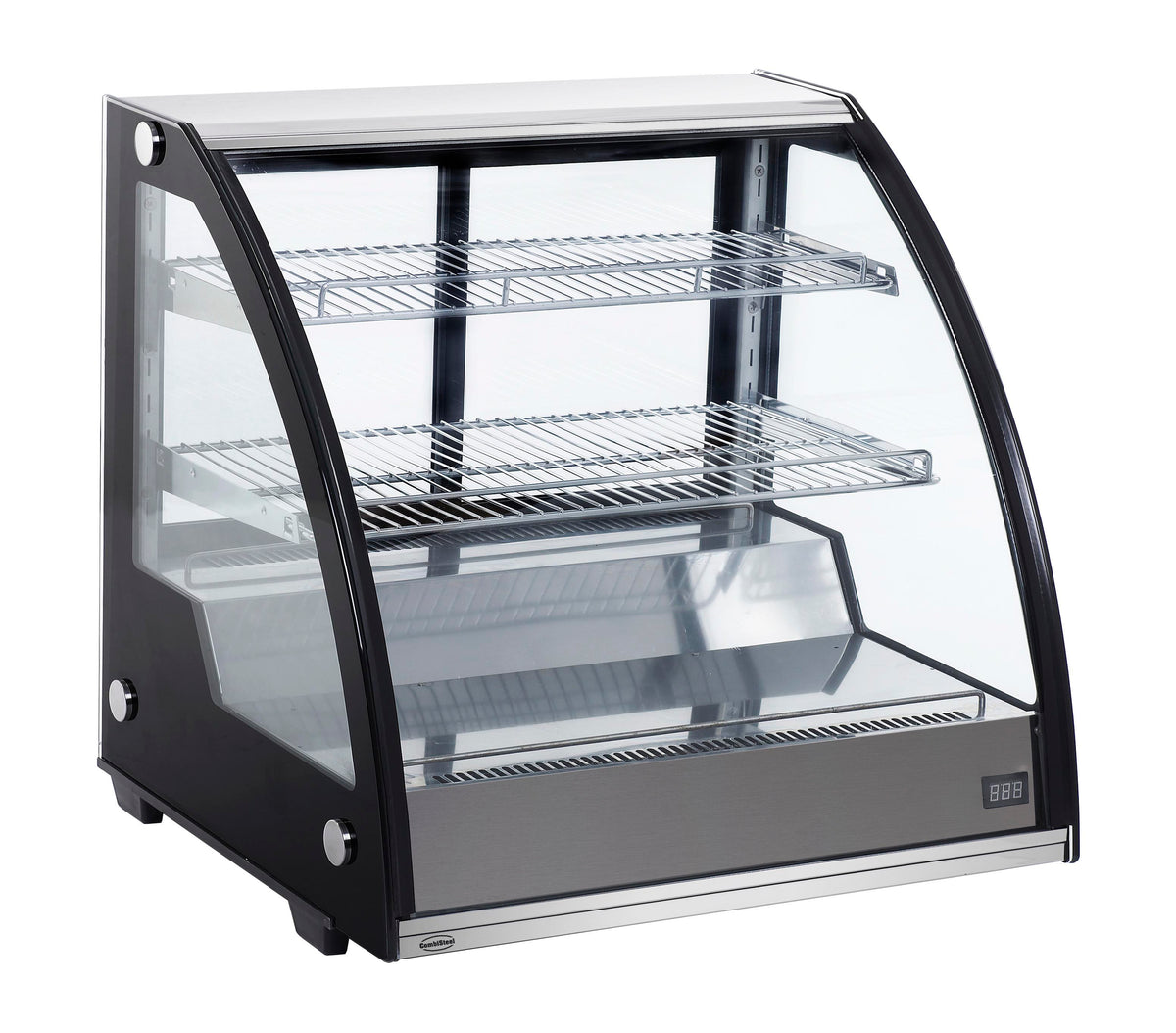 Kühlvitrine / 130 L / 0 bis 12 °C / gebogen / Combisteel