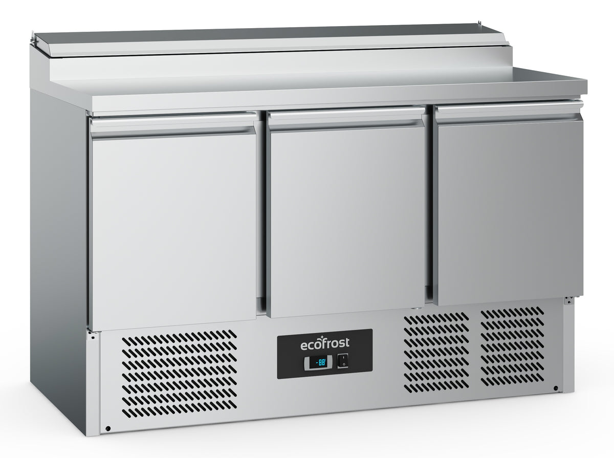 Saladette / 3 Türen / 8x 1/6 GN / 392 L / Combisteel