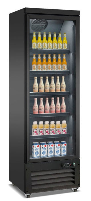 Getränkekühlschrank 1 Glastür SCHWARZ CEB-500R BL