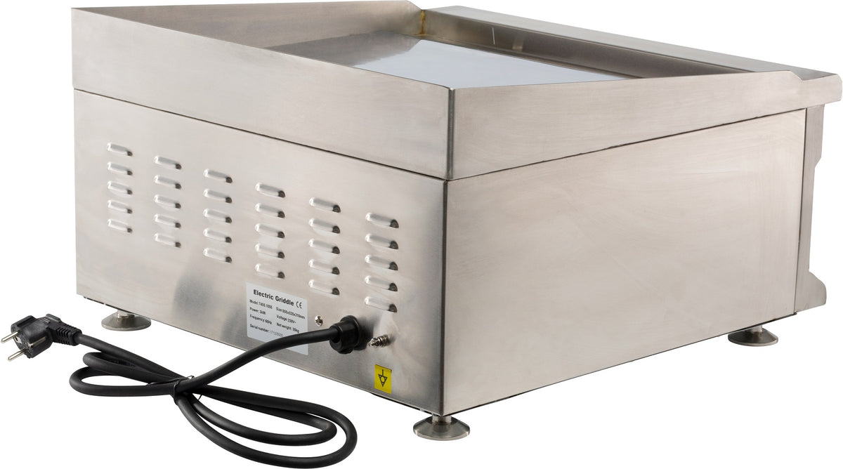 Elektrische Grillplatte / Glatt / 500 mm / 3 kW / 230 V / Combisteel – elektrische Grillplatte für Gastronomie