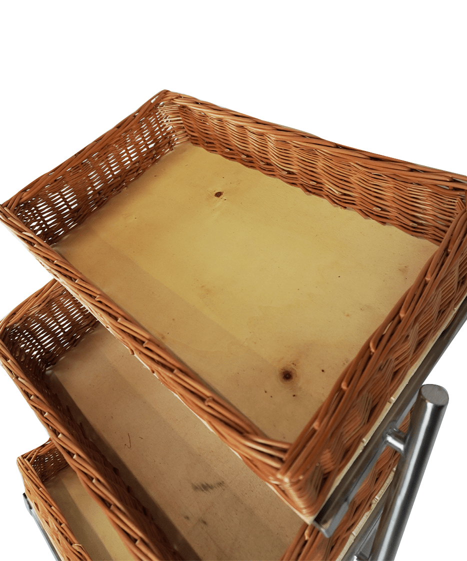 Brotkorb-Etagere 3-stufig breites Modell – Detailansicht 12
