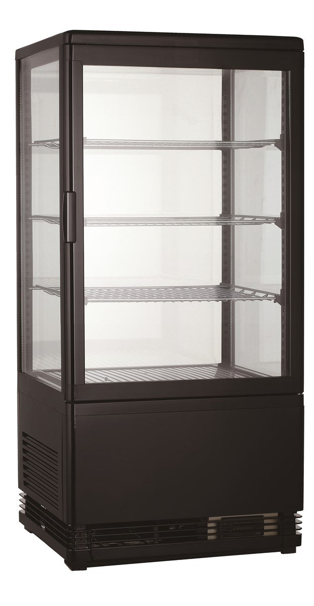 Kühlvitrine / 78L / Schwarz