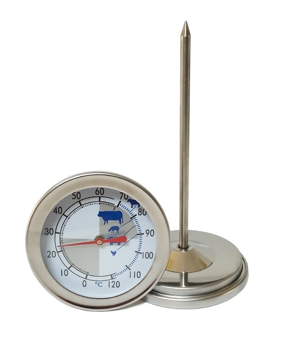 Fleischthermometer / 0 bis 120 °C / Sonde 115 mm / Ø 73 mm / Combisteel