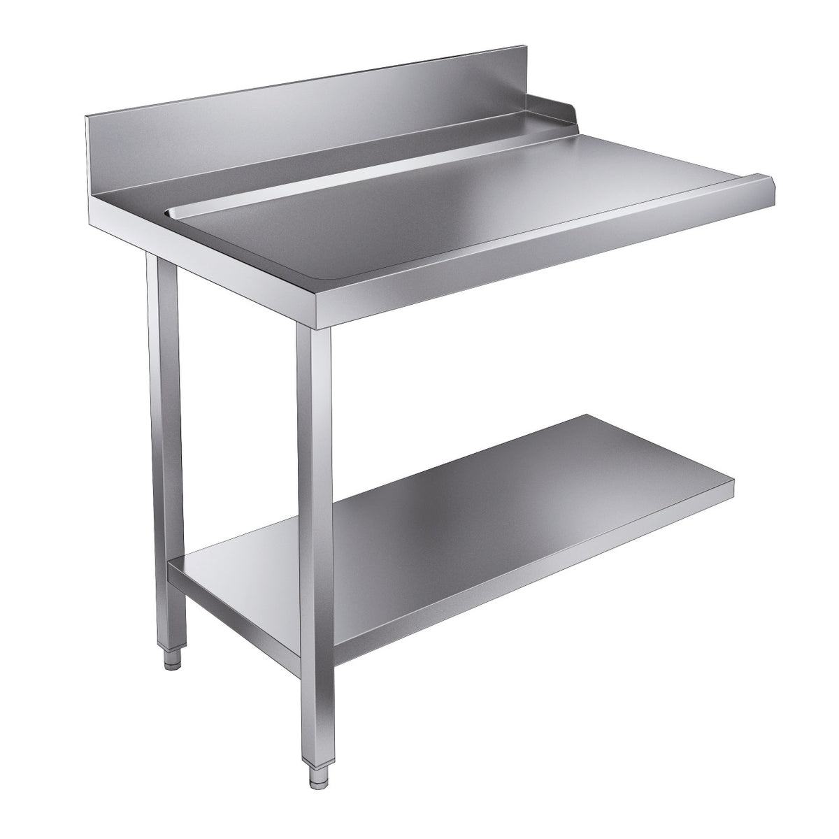 Ablauftisch mit Grundboden / links / für 7280.0045-0046 / 1100 × 750 × 900 mm / Combisteel