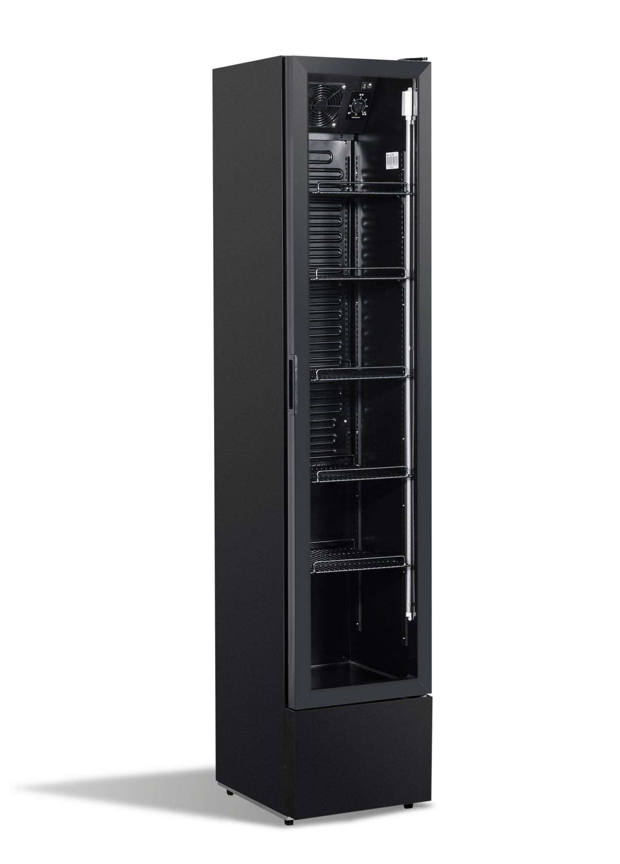 Kühlschrank 1 Glastür schwarz NAP-150