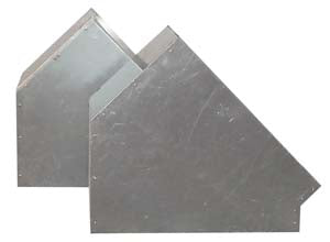 Lüftungsbogen / eckig / 45° / 450 × 450 mm / Combisteel