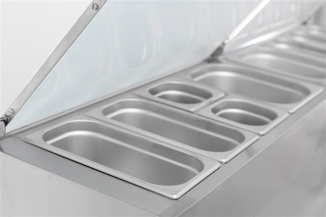 Saladette / 3 Türen / 8x 1/3 GN / Combisteel