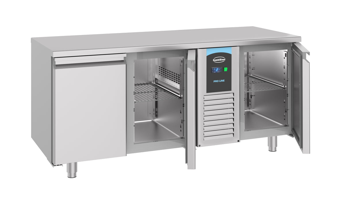 Tiefkühltisch / 700 Serie / Energy Line / Monoblock / 3 Türen / 474 L / Combisteel