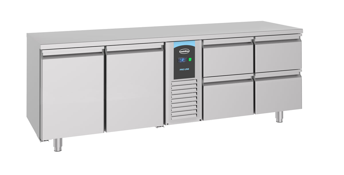 Kühltisch / Energy Line / 2 Türen / 4 Schubladen / 632 L / 2270 × 700 × 850 mm / 7489.5370 / Combisteel