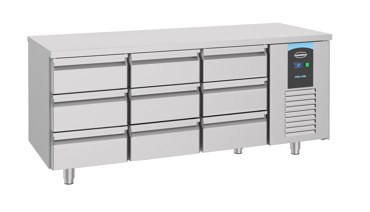 Kühltisch / Energy Line / 9 Schubladen / 474 L / 1865 × 700 × 850 mm / 7489.5580 / Combisteel