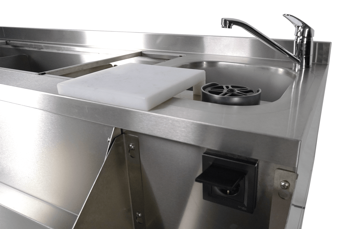 Kühltisch mit Cocktail-Barstation / 3 Türen / 280 L / Combisteel