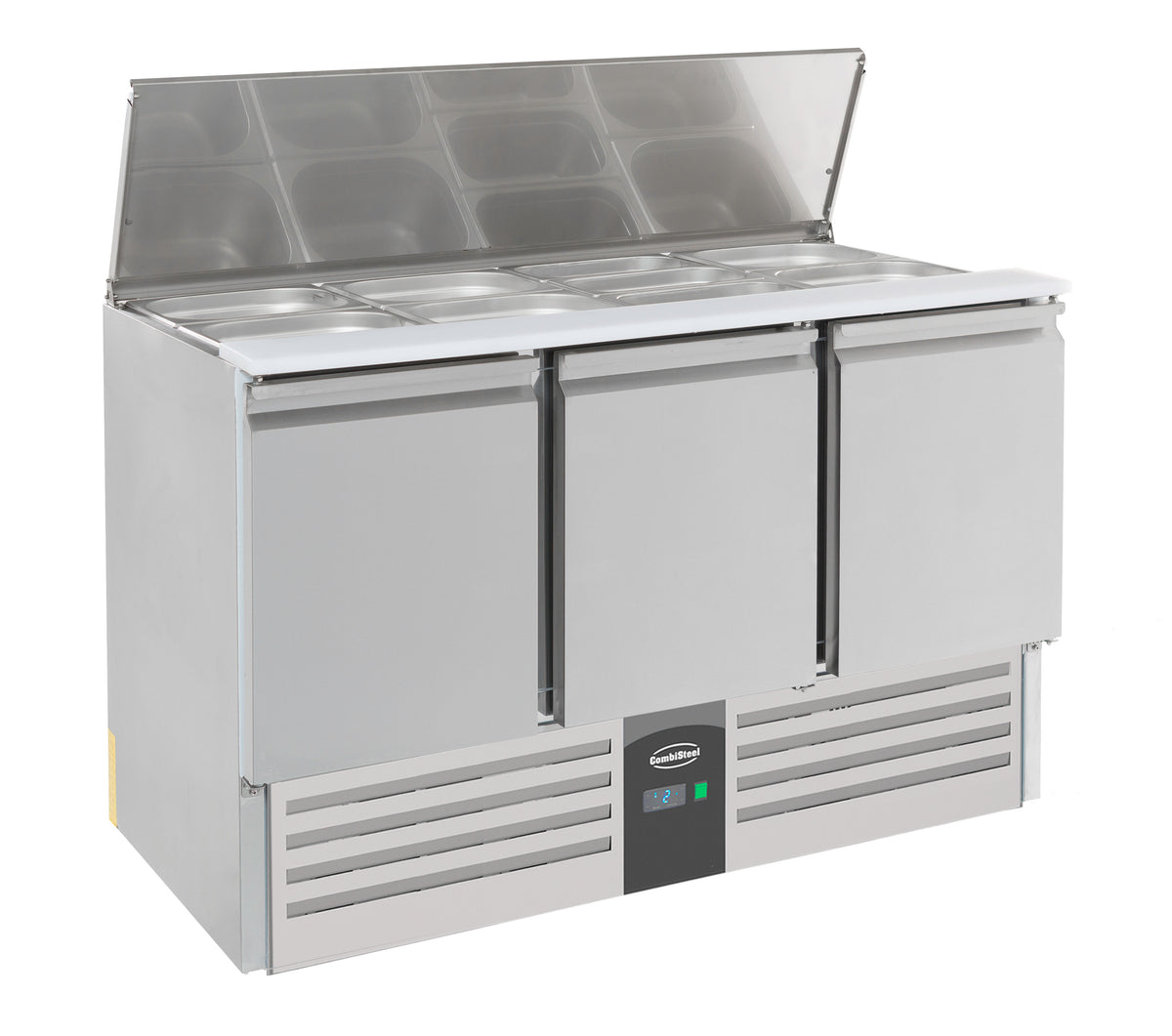 Saladette / 3 Türen / 4x 1/1 GN / 368 L netto / Combisteel