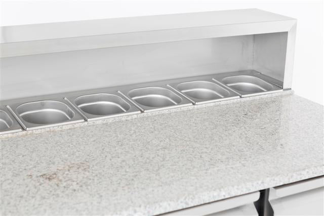 Pizzatisch / 3 Türen / 402 L / Combisteel