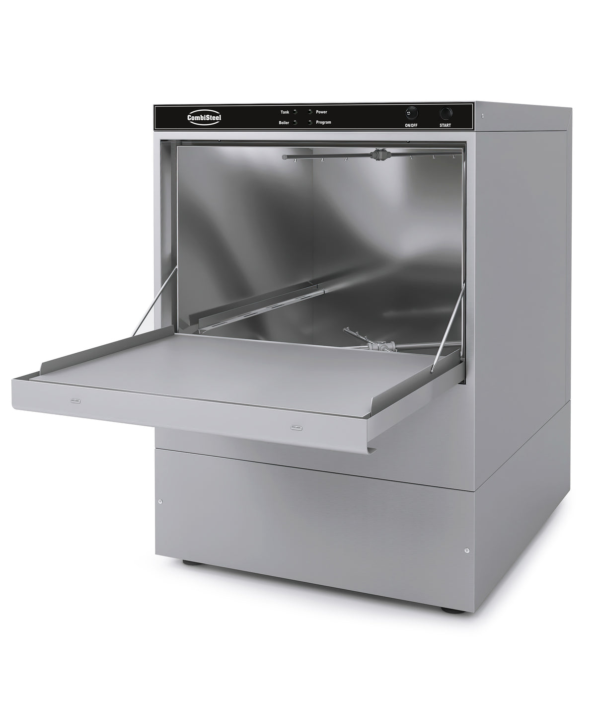 Gläserspülmaschine / Korb 400 × 400 mm / mit Abwasserpumpe / mit Spülmitteldosierer / 230 V / Combisteel