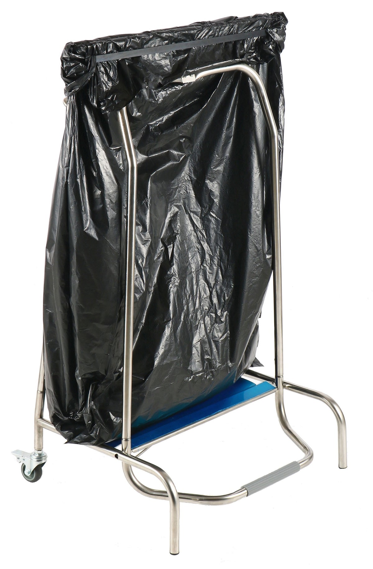 Müllsackhalter / mit Pedalsteuerung / Edelstahl 18/8 / 450 × 600 × 960 mm / Combisteel