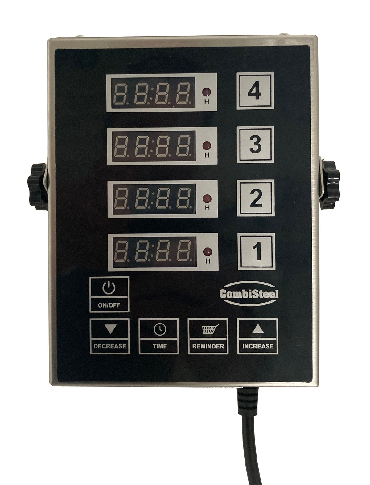 Digitaler Küchentimer / DKT-4 / 4 Kanäle / 130 × 170 × 36 mm / Combisteel