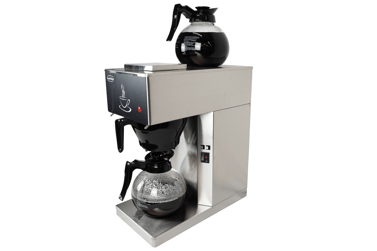 Filterkaffeemaschine / 2 Glaskannen / 1,8 L / Combisteel