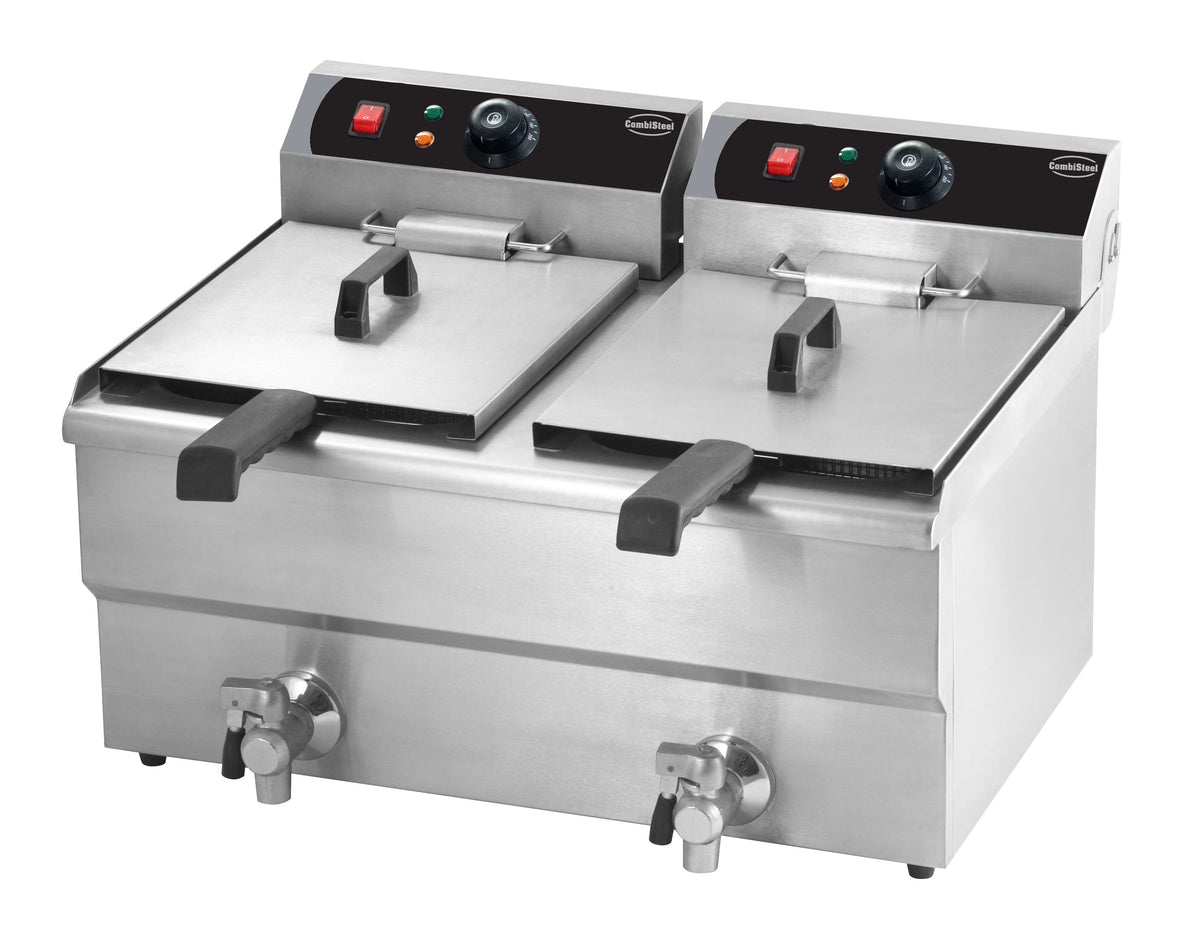 Elektrische Tischfritteuse 2 × 10 L / Combisteel