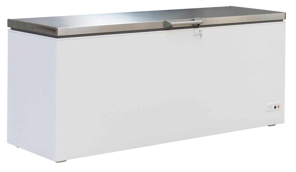 Combisteel Tiefkühltruhe 635 L mit Edelstahldeckel für Gastronomie